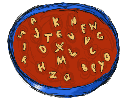 alphabet soup clip art free - photo #9